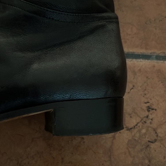 Jimmy choo over the knee black leather riding boots - Picture 3 of 4